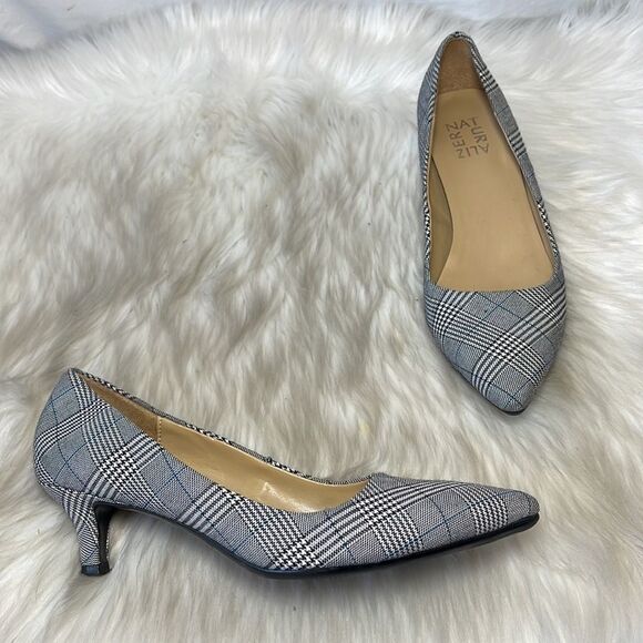 Naturalized Gia Classic Plaid Kitten Heels Sz 7 - Picture 2 of 9